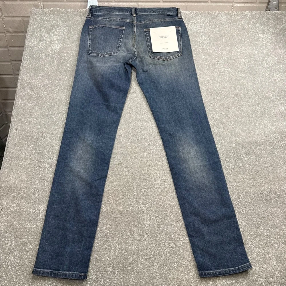 Outerknown Ambassador Slim Fit Jeans Worn Indigo Stretch NWT 31x34 Organic Denim